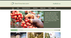 Desktop Screenshot of greencoffeeassociation.org