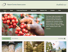 Tablet Screenshot of greencoffeeassociation.org